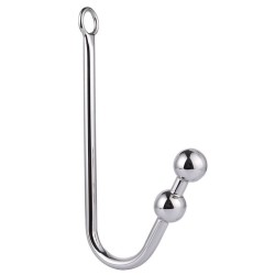 Double Ball Steel Anal Hook