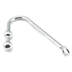 Double Ball Steel Anal Hook