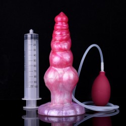 Ejaculating Peachy Colorful Realistic Dildo- 16