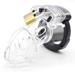 Adjustable Male Cock Cuff Chastity Device - Clear