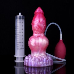 Ejaculating Peachy Colorful Realistic Dildo- 15