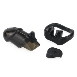 Rikers Locking Chastity Device - Black