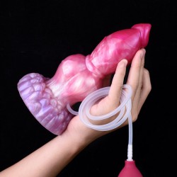 Ejaculating Peachy Colorful Realistic Dildo- 15