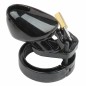 CB-6000S Short Male Chastity Cage - Balck