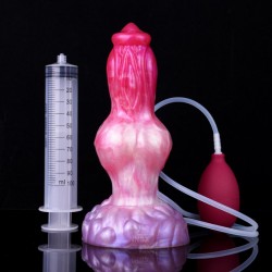 Ejaculating Peachy Colorful Realistic Dildo- 13