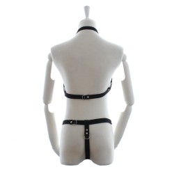 Nylon Open Breast Female Fetish Harness