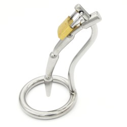 stainless steel chastity device cage locking