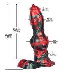 Red Devils Silicone 8.5" Horse Dick