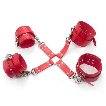 Locking Adjustable Wrist and Ankle Cuffs Set