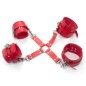 Locking Adjustable Wrist and Ankle Cuffs Set