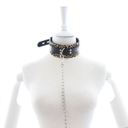 Leopard Bondage Collar