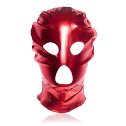 Patent Leather Hood with Open Mouth and Eyes