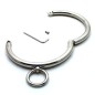 Stainless Steel Chrome Slave Collar with Nipple Clamps