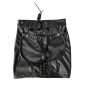 Open Back Leather Skirt