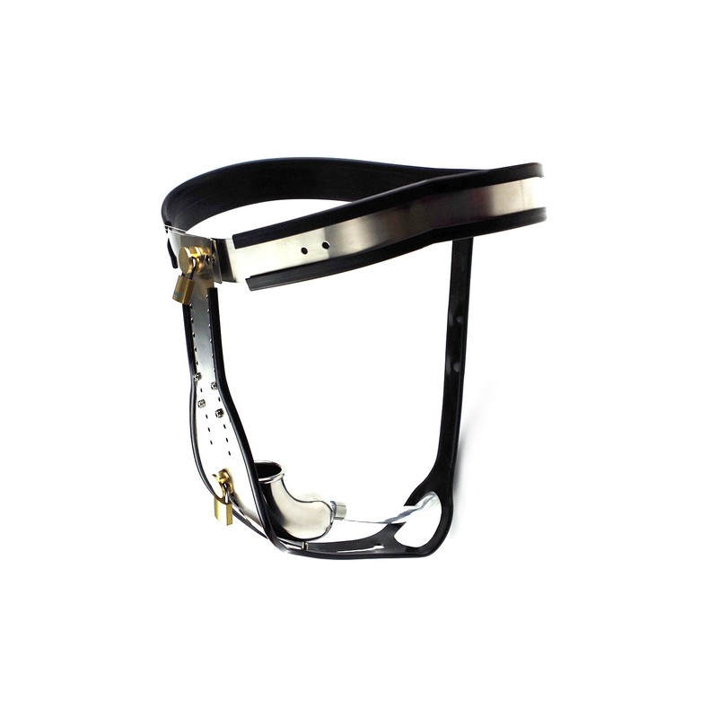 Trap Locking Male Chastity Belt with Cock Cage