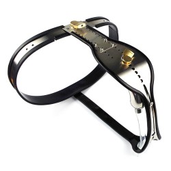 Trap Locking Male Chastity Belt with Cock Cage