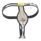 Trap Locking Male Chastity Belt with Cock Cage