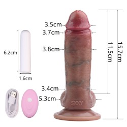 Body-Safe Material  Real Skin Dildo