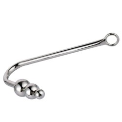 Three Ball Steel Anal Hook