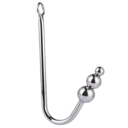 Three Ball Steel Anal Hook