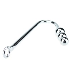 Three Ball Steel Anal Hook