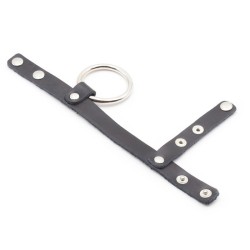 Cock Ring Harness With Ball Divider - Single Layer