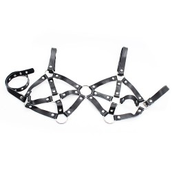 Female Leather Bondage Bra