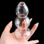 Crystal Calabash Shape Hollow Anal Plug