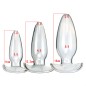 Glass Crystal Hollow Anal Trainer Butt Plug