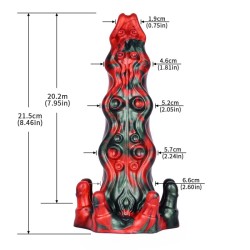 Red Devils Silicone 8.5" Horse Dick