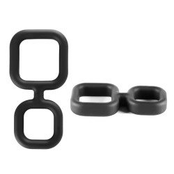 x men liquid silicone double ring cock ring