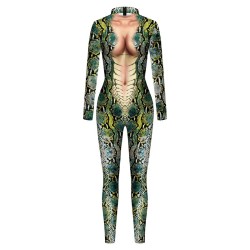 Snake Pattern 3D Digital Printing Cosplay Clothing