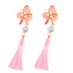 Flower Nipple Clip With Bell Tassel