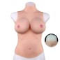 Half Body Breast Forms - Cotton