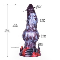 Alien Beast Night Elf 7.3" Dildo - G