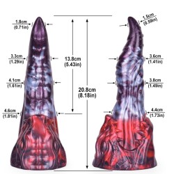 Alien Beast Night Elf 8.2" Dildo - D