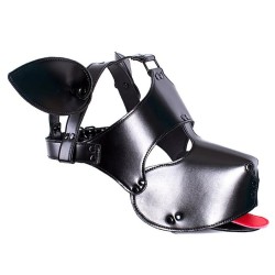 Vegan Leather Padded Dog Mask