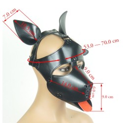 Vegan Leather Padded Dog Mask