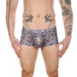 Men Sexy Transparent Leopard Mesh Boxers Briefs