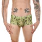 Men Sexy Transparent Leopard Mesh Boxers Briefs