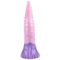 Large Fantasy Silicone Beaded Tongue Dildo