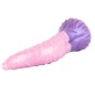 Large Fantasy Silicone Beaded Tongue Dildo