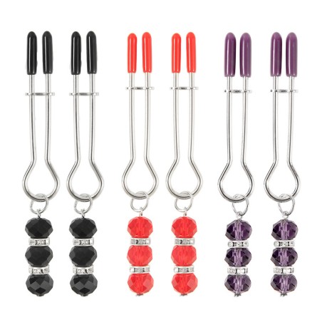 Tweezer with Beads Nipple Clamps