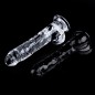 Clear Realistic Dildo with Balls 9.2 Inch