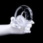 Clear Realistic Dildo with Balls 9.2 Inch