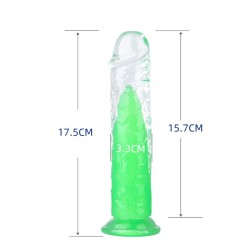 Jelly Dildo With Colors Core - No Ball