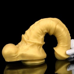 Big Golden Thick Horse Penis Dildo