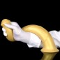 Super Long Horse Dildo With Suction Cup - Golden