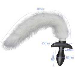 Vibrating Fox Tail Plug Vibrator