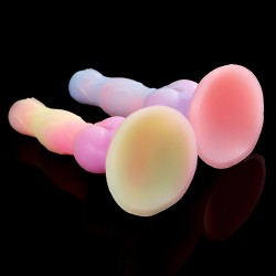 Alien Space Cock Glow in The Dark Silicone Dildo